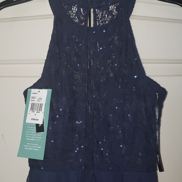 Navy Blue Formal Dress - Picture 4 of 6
